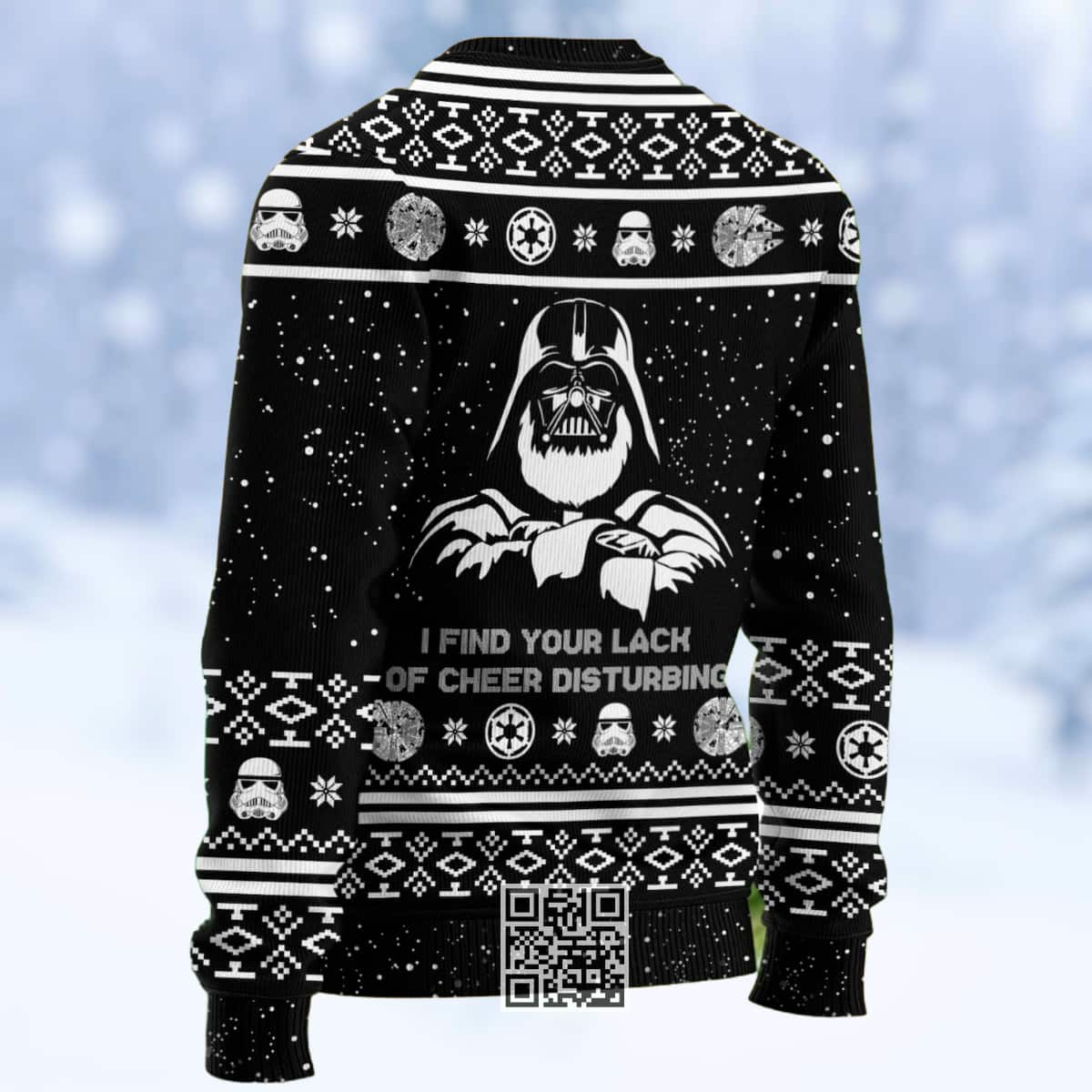Black Darth Vader Ugly Christmas Sweater I Find Your Lack Of Cheer Disturbing Black Darth Vader Ugly Christmas Sweater I Find Your Lack Of Cheer Disturbing