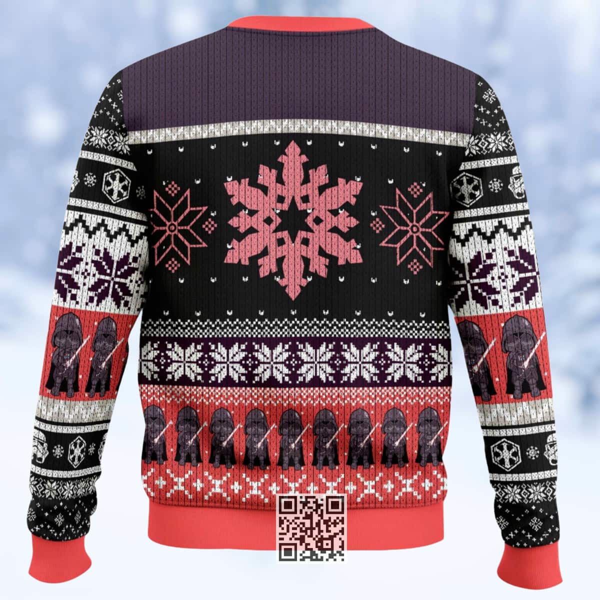 Star Wars Darth Vader Ugly Christmas Sweater Snowflake Pattern Star Wars Darth Vader Ugly Christmas Sweater Snowflake Pattern