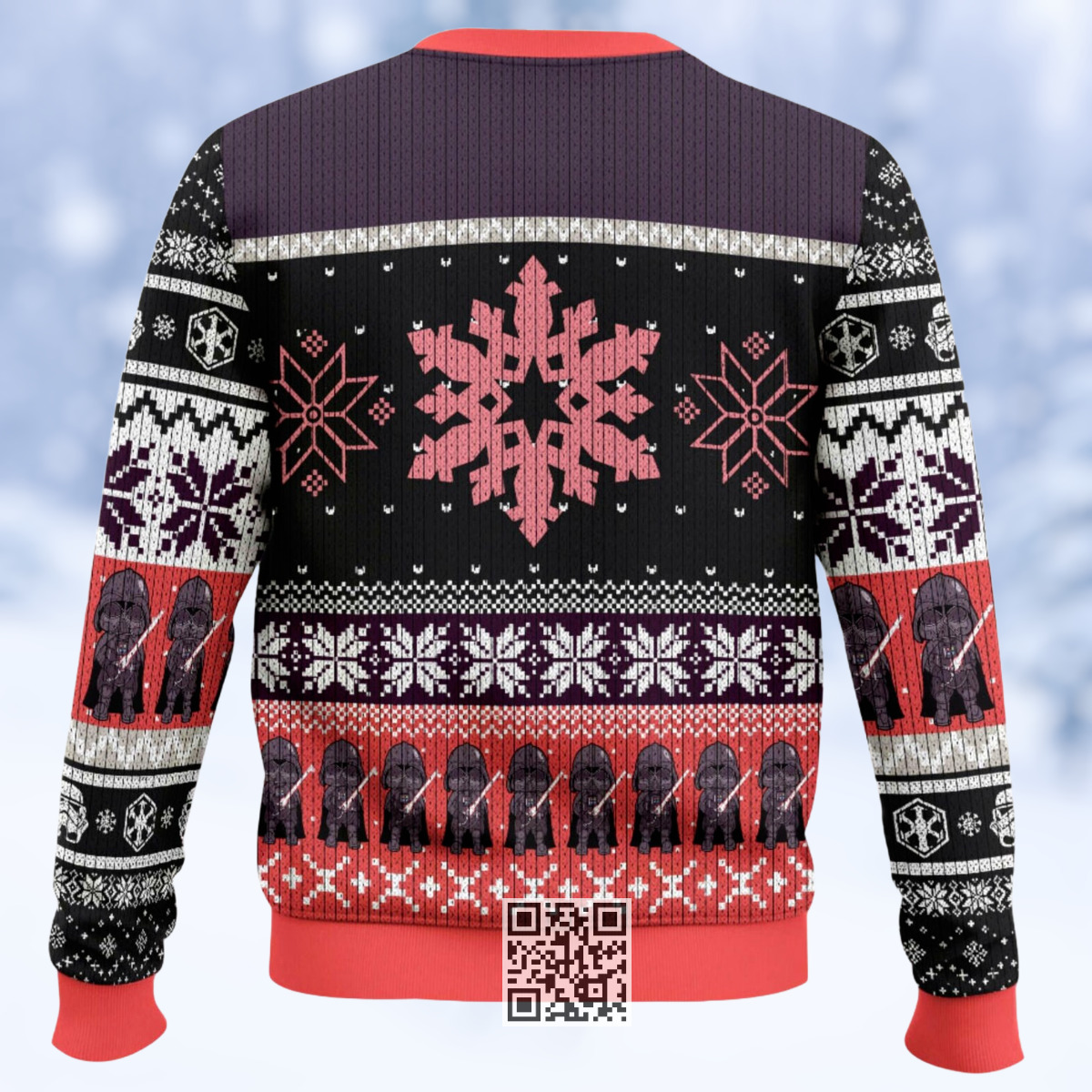 Star Wars Darth Vader Ugly Christmas Sweater Snowflake Pattern Star Wars Darth Vader Ugly Christmas Sweater Snowflake Pattern