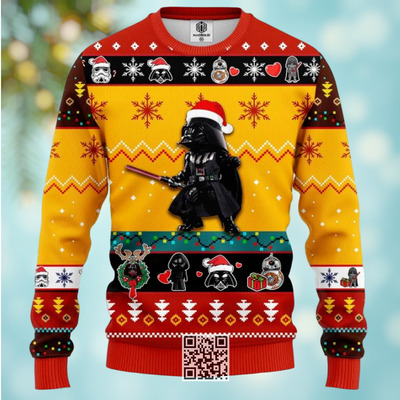 Star Wars Darth Vader Ugly Christmas Sweater Stormtrooper BB 8