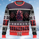 Black Star Wars Darth Vader Ugly Christmas Sweater Snowflake Pattern Black Star Wars Darth Vader Ugly Christmas Sweater Snowflake Pattern