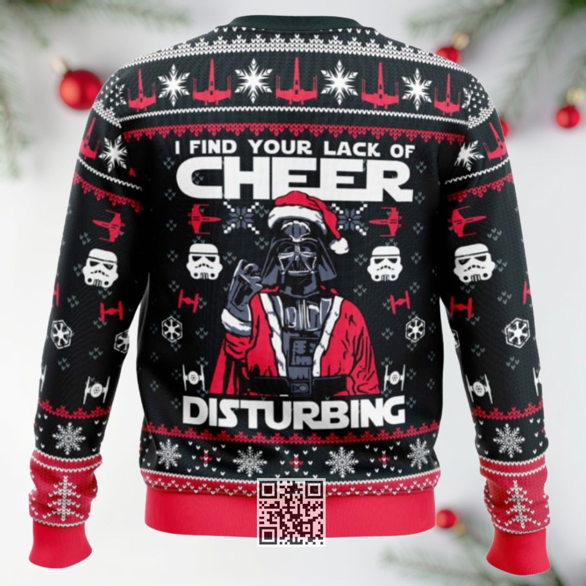 Star Wars Santa Darth Vader Ugly Christmas Sweater I Find Your Lack Of Cheer Disturbing Star Wars Santa Darth Vader Ugly Christmas Sweater I Find Your Lack Of Cheer Disturbing
