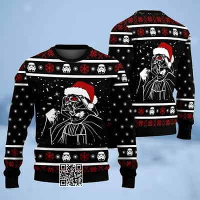 Black Star Wars Darth Vader Ugly Christmas Sweater Gift For Best Friends Black Star Wars Darth Vader Ugly Christmas Sweater Gift For Best Friends