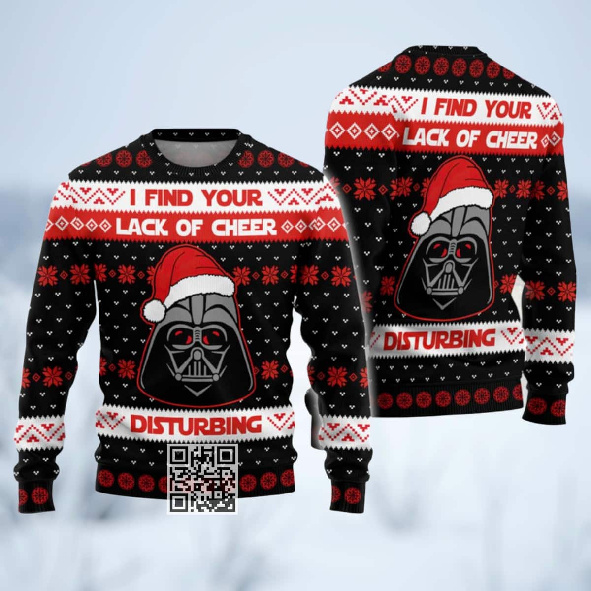 Star Wars Darth Vader Ugly Christmas Sweater I Find Your Lack Of Cheer Disturbing Star Wars Darth Vader Ugly Christmas Sweater I Find Your Lack Of Cheer Disturbing
