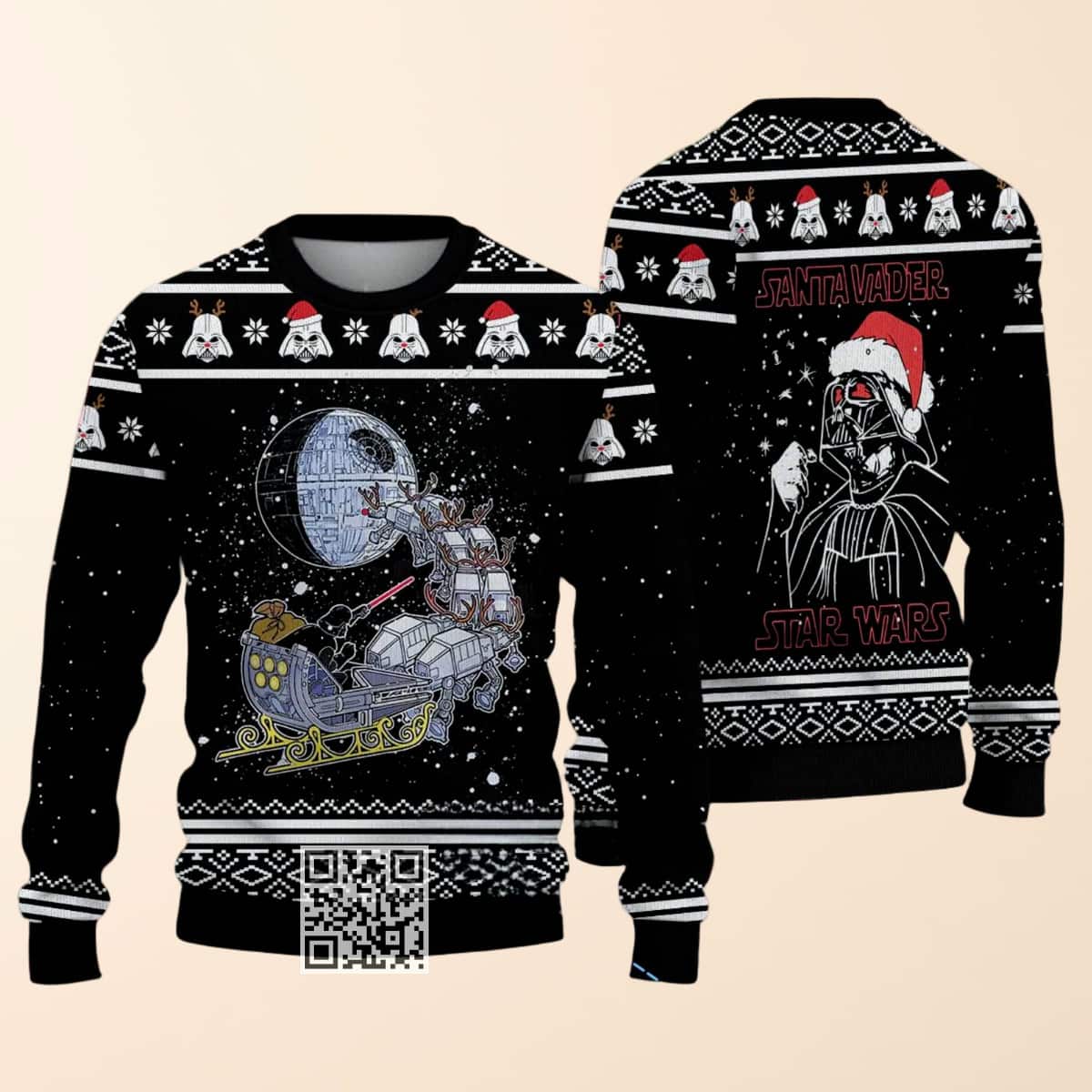 Darth Vader Black Ugly Christmas Sweater I Find Your Lack Of Cheer Disturbing