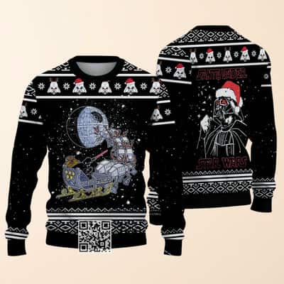Darth Vader Black Ugly Christmas Sweater I Find Your Lack Of Cheer Disturbing