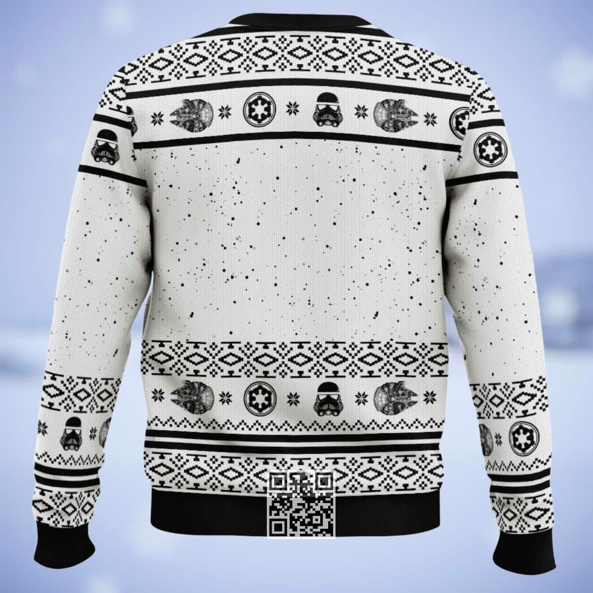 White Darth Vader Ugly Christmas Sweater Gift For Star Wars Fans White Darth Vader Ugly Christmas Sweater Gift For Star Wars Fans