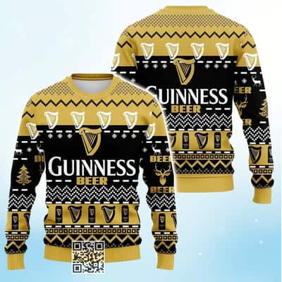 Guinness Beer Ugly Christmas Sweater Gift For Best Friends