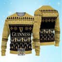 Guinness Beer Ugly Christmas Sweater Pine Tree Snowflake Pattern
