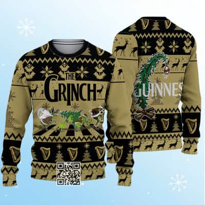 The Grinch Guinness Beer Ugly Christmas Sweater Gift For Best Friends The Grinch Guinness Beer Ugly Christmas Sweater Gift For Best Friends