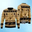 Guinness Beer Ugly Christmas Sweater Snowflake Pattern Custom Name Guinness Beer Ugly Christmas Sweater Snowflake Pattern Custom Name