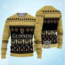 Guinness Beer Ugly Christmas Sweater Pine Tree Snowflake Reindeer Pattern