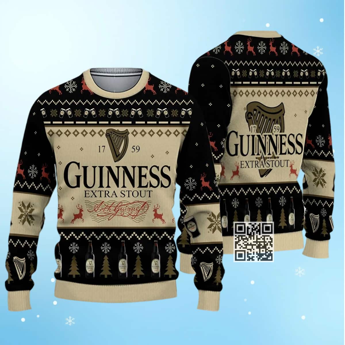 Guinness Extra Stout Beer Ugly Christmas Sweater Gift For Best Friends Guinness Extra Stout Beer Ugly Christmas Sweater Gift For Best Friends