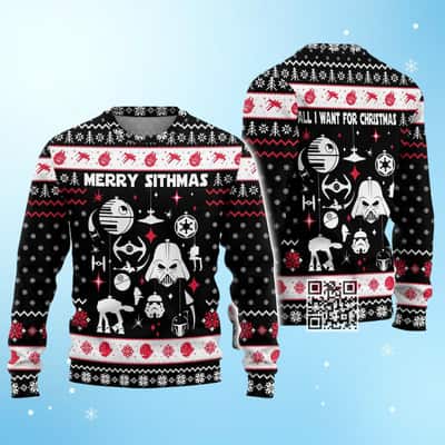 Star Wars Darth Vader Ugly Christmas Sweater All I Want For Christmas
