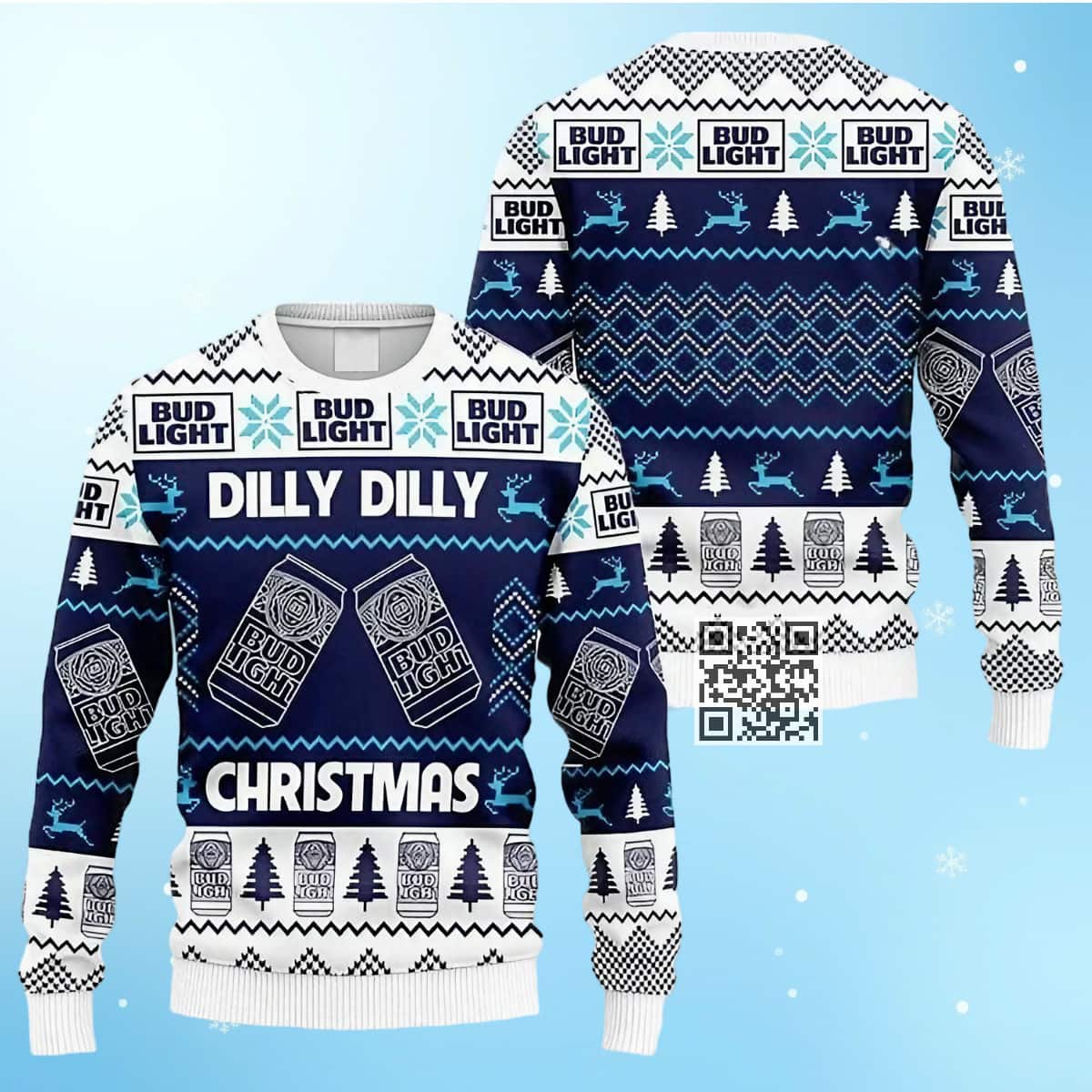 Dilly Dilly Bud Light Beer Ugly Christmas Sweater Gift For Best Friends