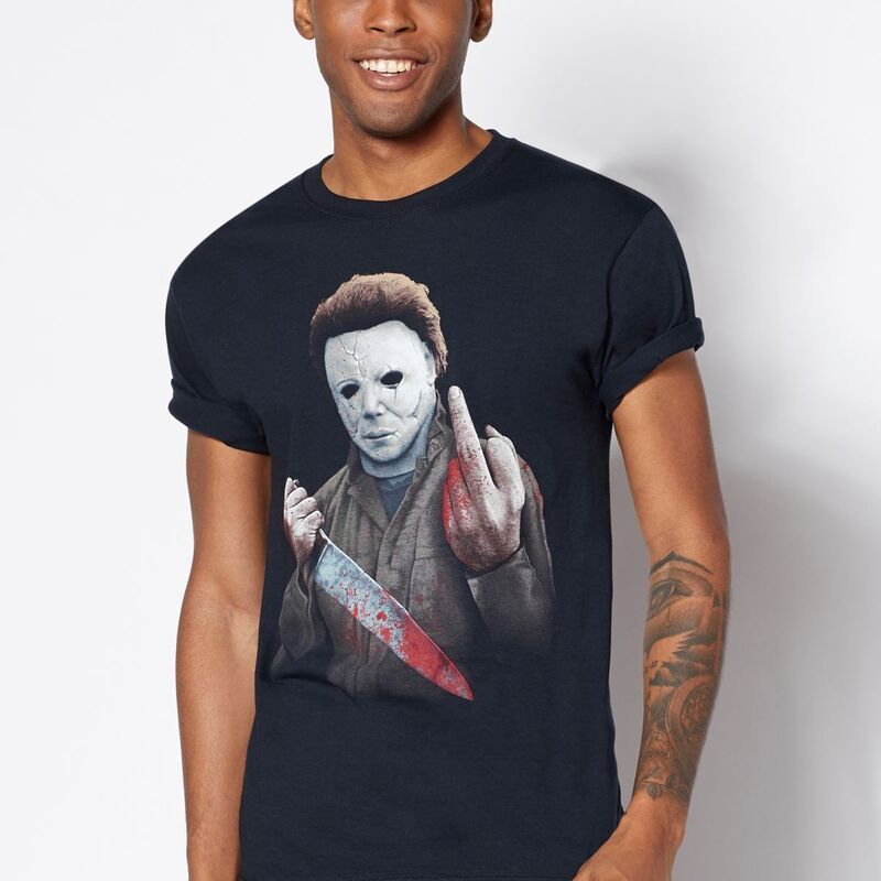 Halloween Michael Myers Middle Finger T-Shirt Halloween Michael Myers Middle Finger T-Shirt