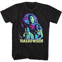 Michael Myers Halloween Neon Moon T-Shirt Michael Myers Halloween Neon Moon T-Shirt