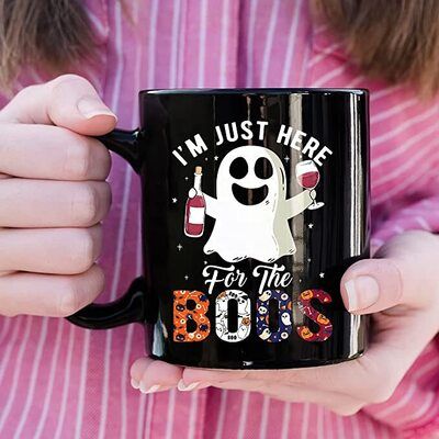 Halloween I’m Just Here For The Boos Mug Halloween I’m Just Here For The Boos Mug