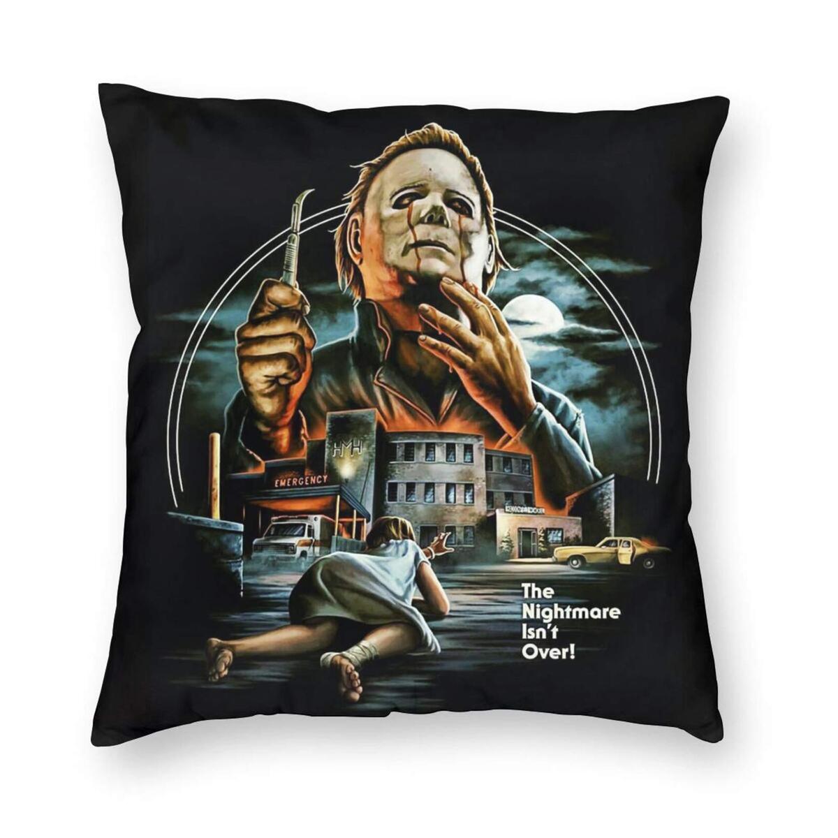 Michael Myers Pillow The Nightmare Isn't Over Michael Myers Pillow The Nightmare Isn't Over
