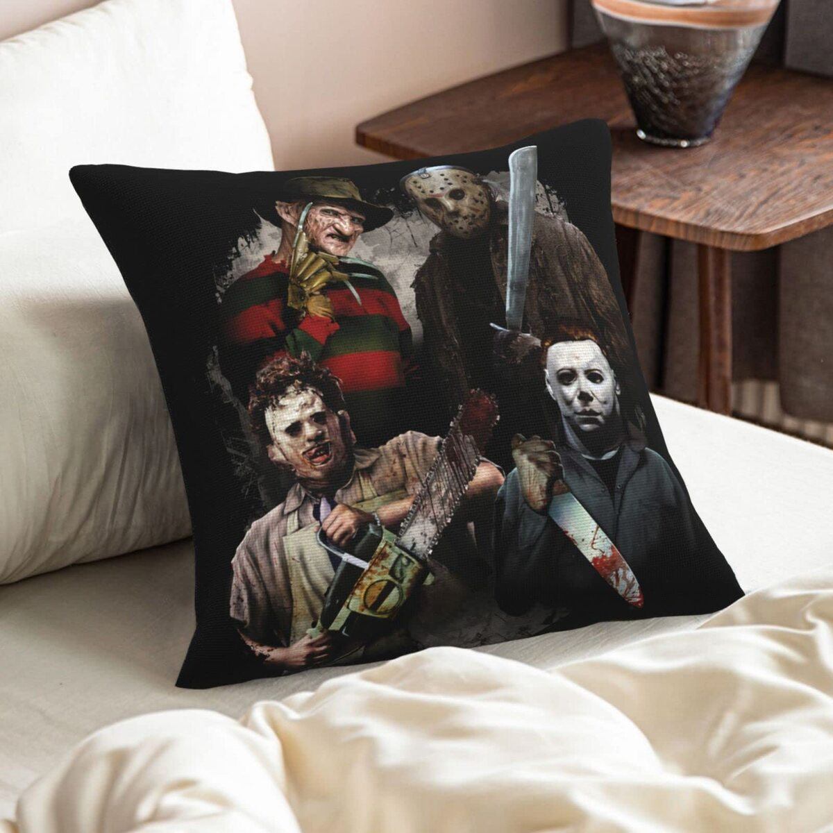 Halloween Leatherface Jason Voorhees Freddy Krueger Michael Myers Pillow Halloween Leatherface Jason Voorhees Freddy Krueger Michael Myers Pillow