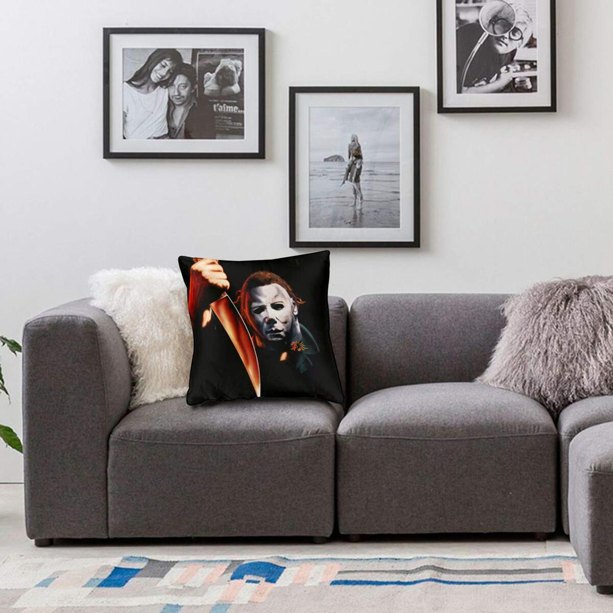 Halloween Decorations Throw Michael Myers Pillow Halloween Decorations Throw Michael Myers Pillow