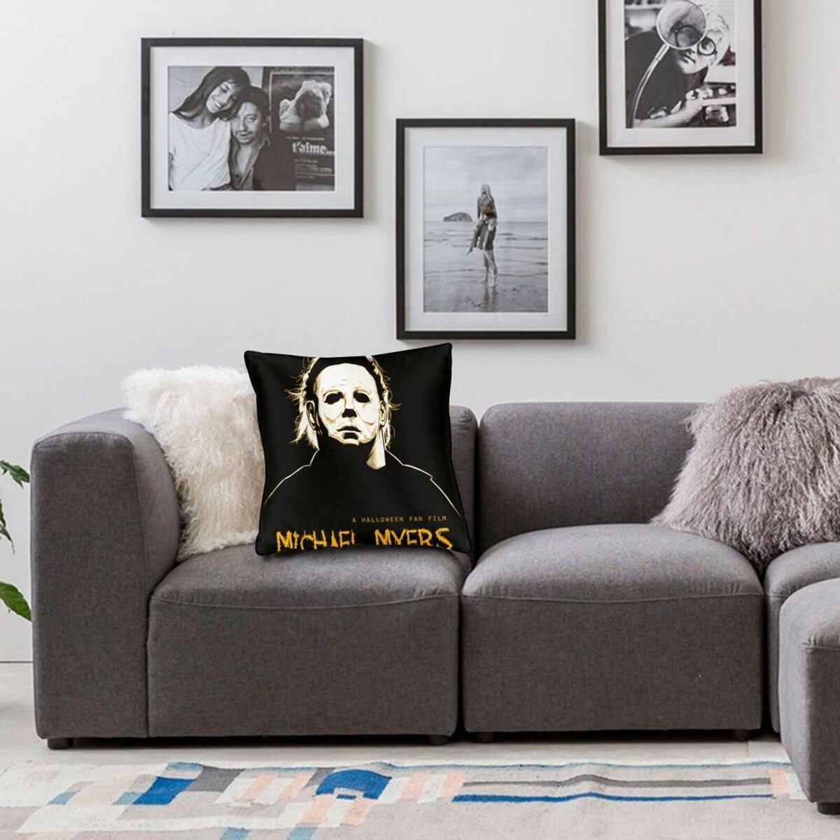 Halloween Throw Michael Myers Pillow Halloween Throw Michael Myers Pillow