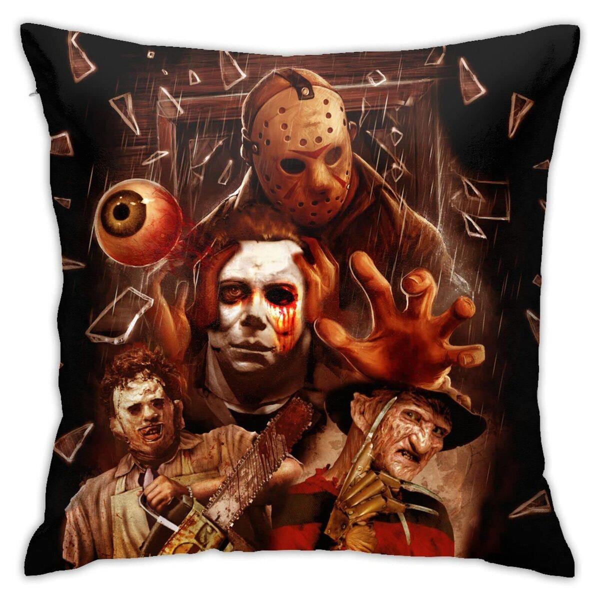 Michael Myers Jason Voorhees Leatherface Freddy Krueger Pillow