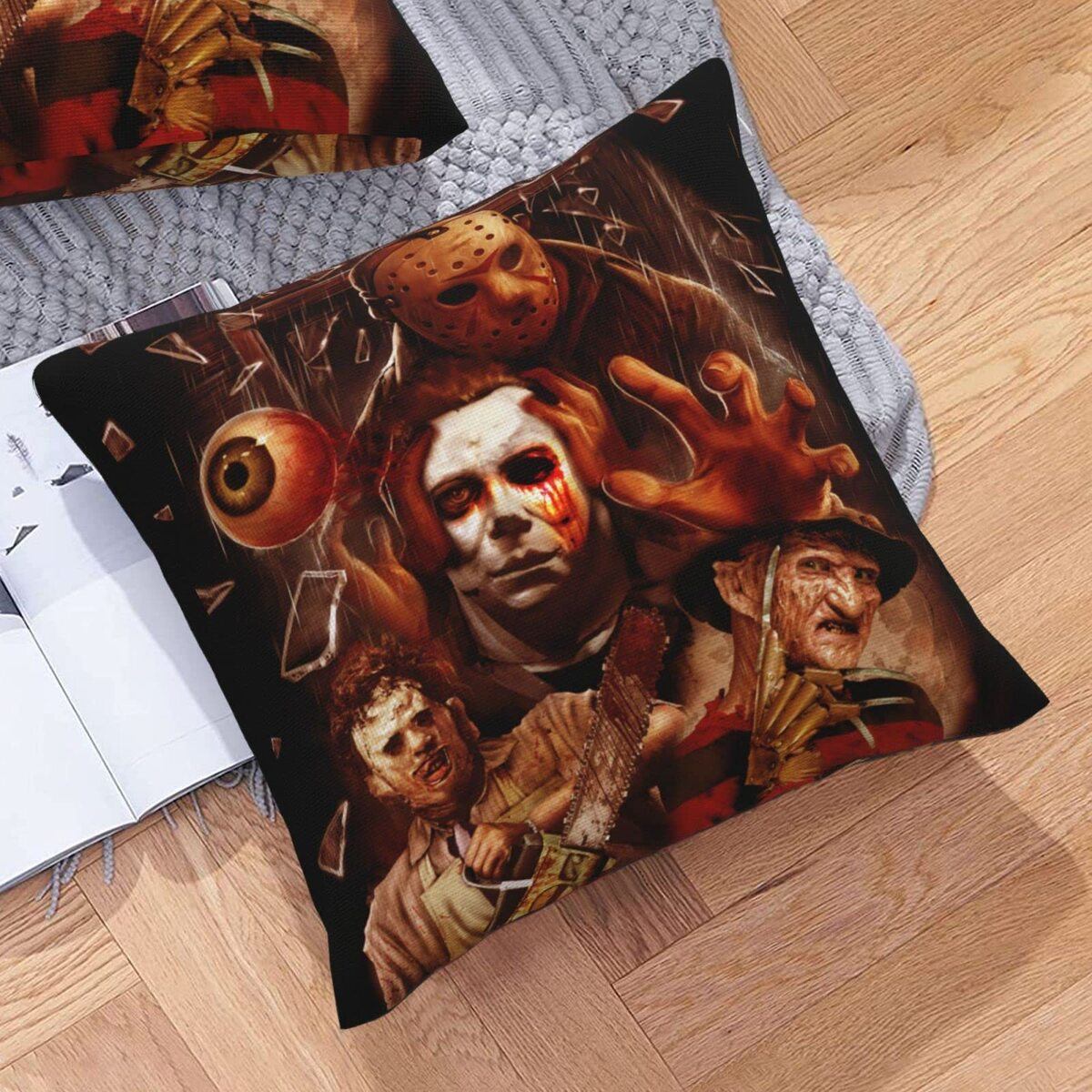 Michael Myers Jason Voorhees Leatherface Freddy Krueger Pillow Michael Myers Jason Voorhees Leatherface Freddy Krueger Pillow