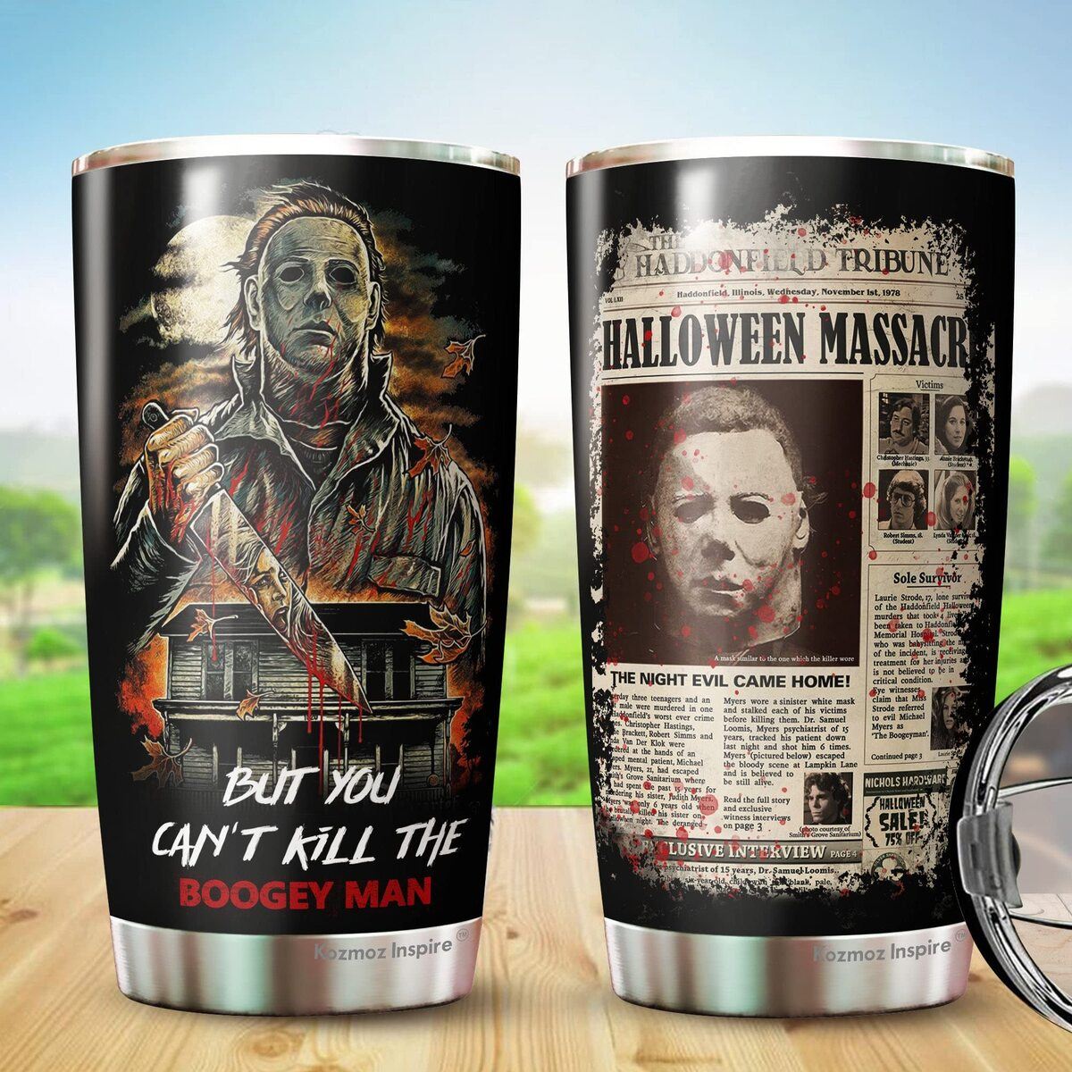 Halloween Michael Myers Horror Character Tumbler