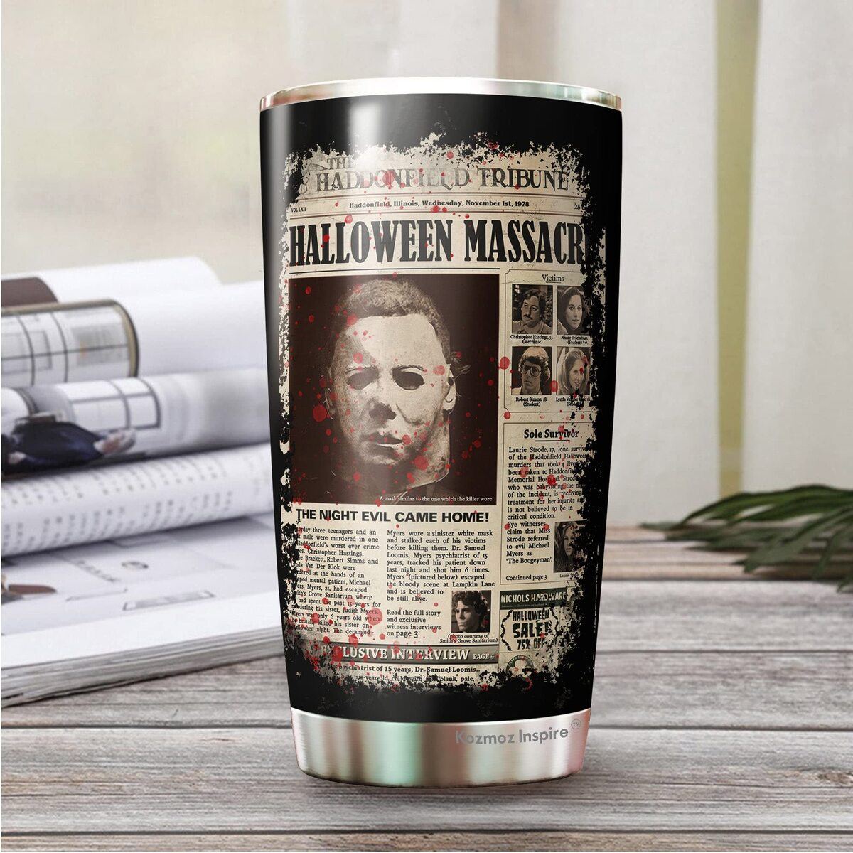 Halloween Michael Myers Horror Character Tumbler Halloween Michael Myers Horror Character Tumbler