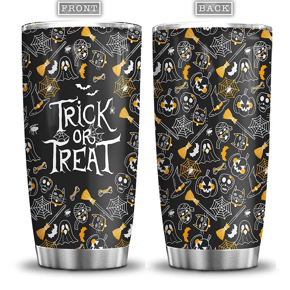 Halloween Witch Boo Ghost Pumpkin Trick Or Treat Tumbler Halloween Witch Boo Ghost Pumpkin Trick Or Treat Tumbler