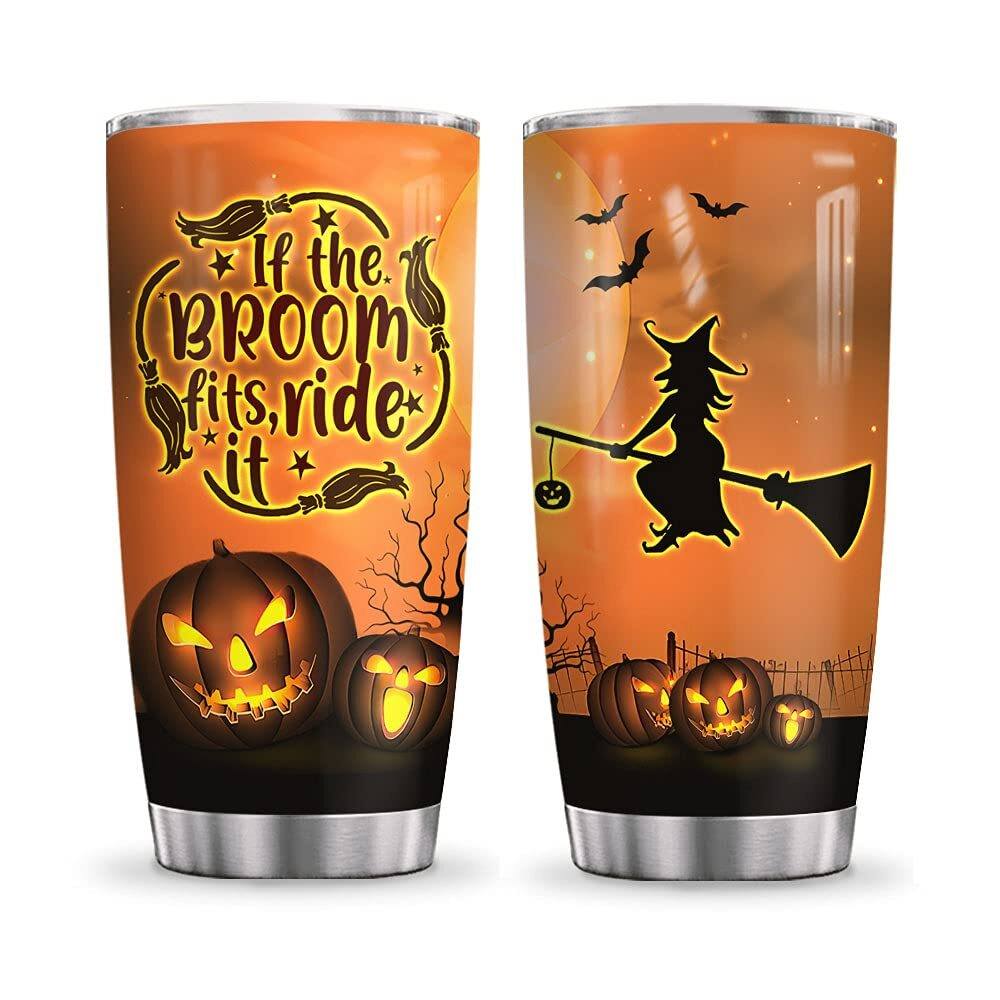 Halloween Witchs Brooms Quotes Boo Tumbler Halloween Witchs Brooms Quotes Boo Tumbler