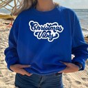 Retro Merry Christmas Vibes Sweatshirt