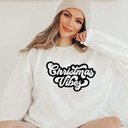 Retro Merry Christmas Vibes Sweatshirt Retro Merry Christmas Vibes Sweatshirt