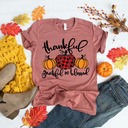Thankful Grateful Blessed Thanksgiving T-Shirt