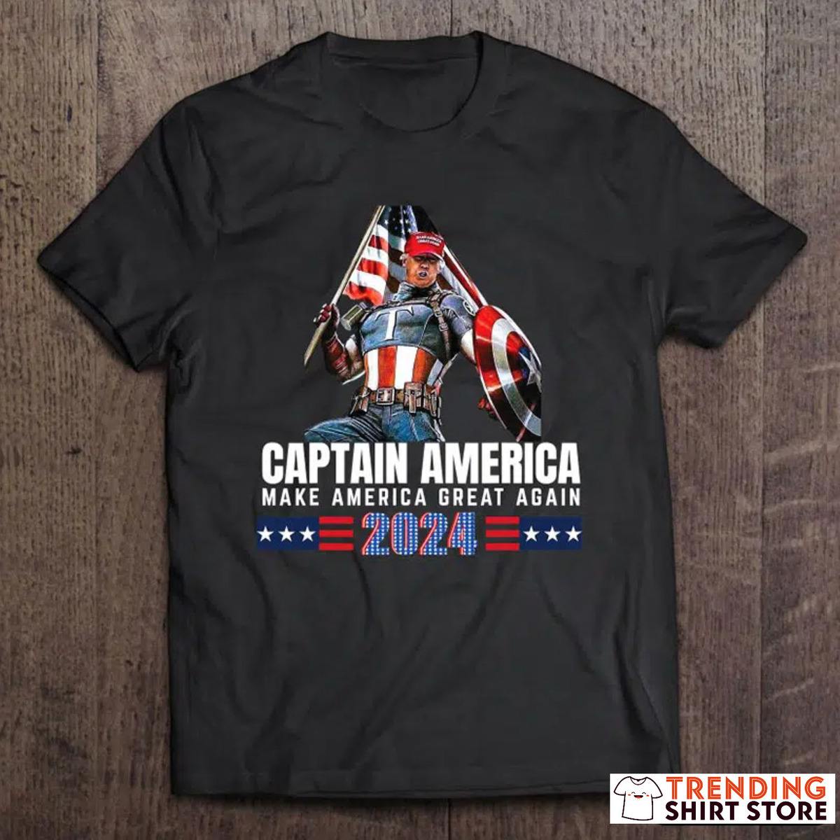 Again American Captain Trump 2024 T-Shirt