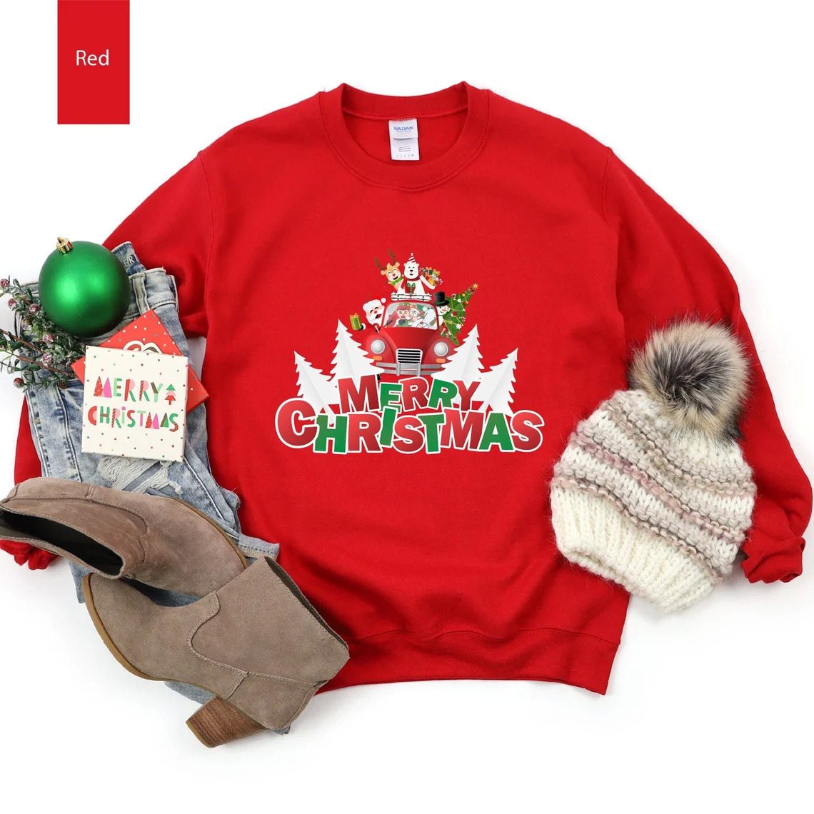 Santa Merry Christmas Sweatshirt