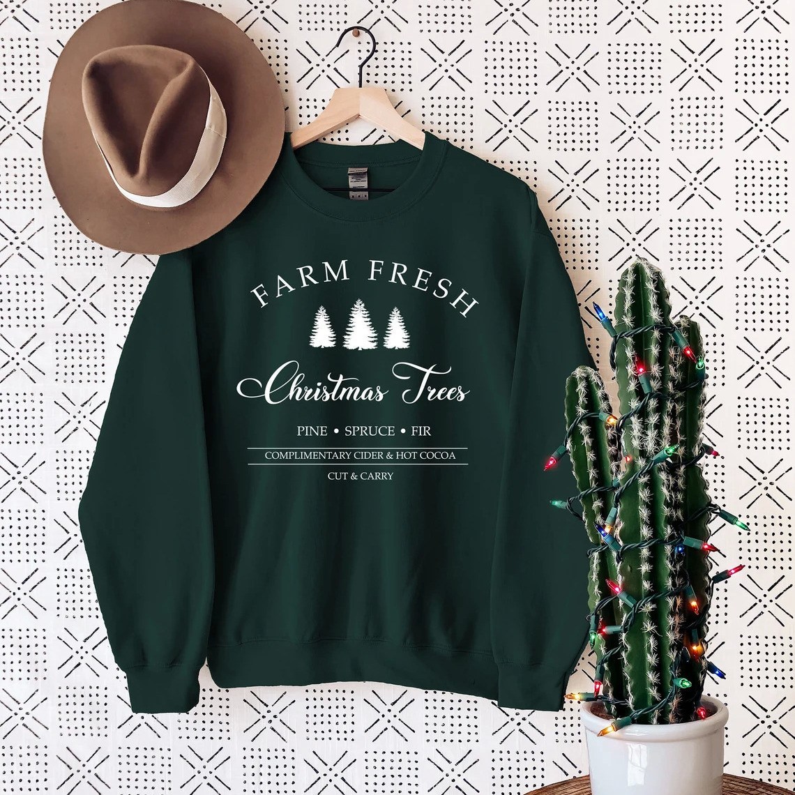 Farm Fresh Christmas Trees Sweatshirt Farm Fresh Christmas Trees Sweatshirt