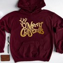 Merry Christmas Reinder Hoodie
