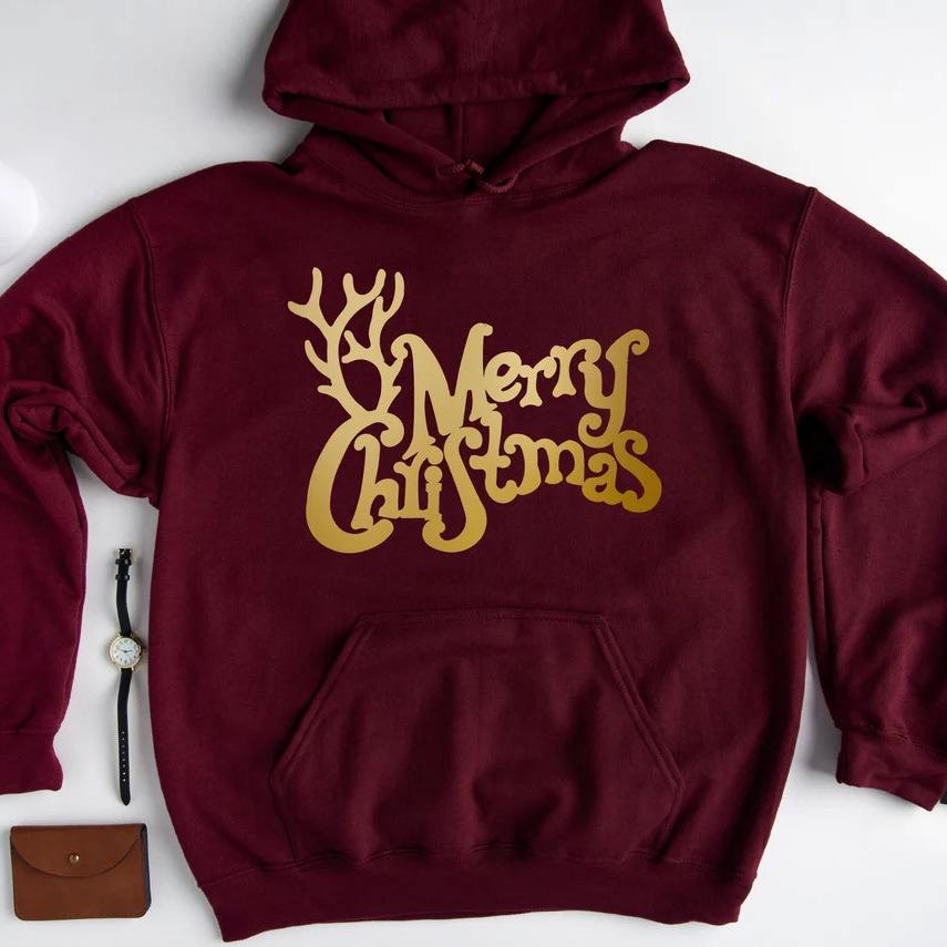 Merry Christmas Reinder Hoodie