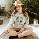 Buffalo Plaid Deer Christmas Sweatshirt Buffalo Plaid Deer Christmas Sweatshirt