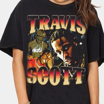 Travis Scott 90's Vintage Rap T-Shirt Travis Scott 90's Vintage Rap T-Shirt