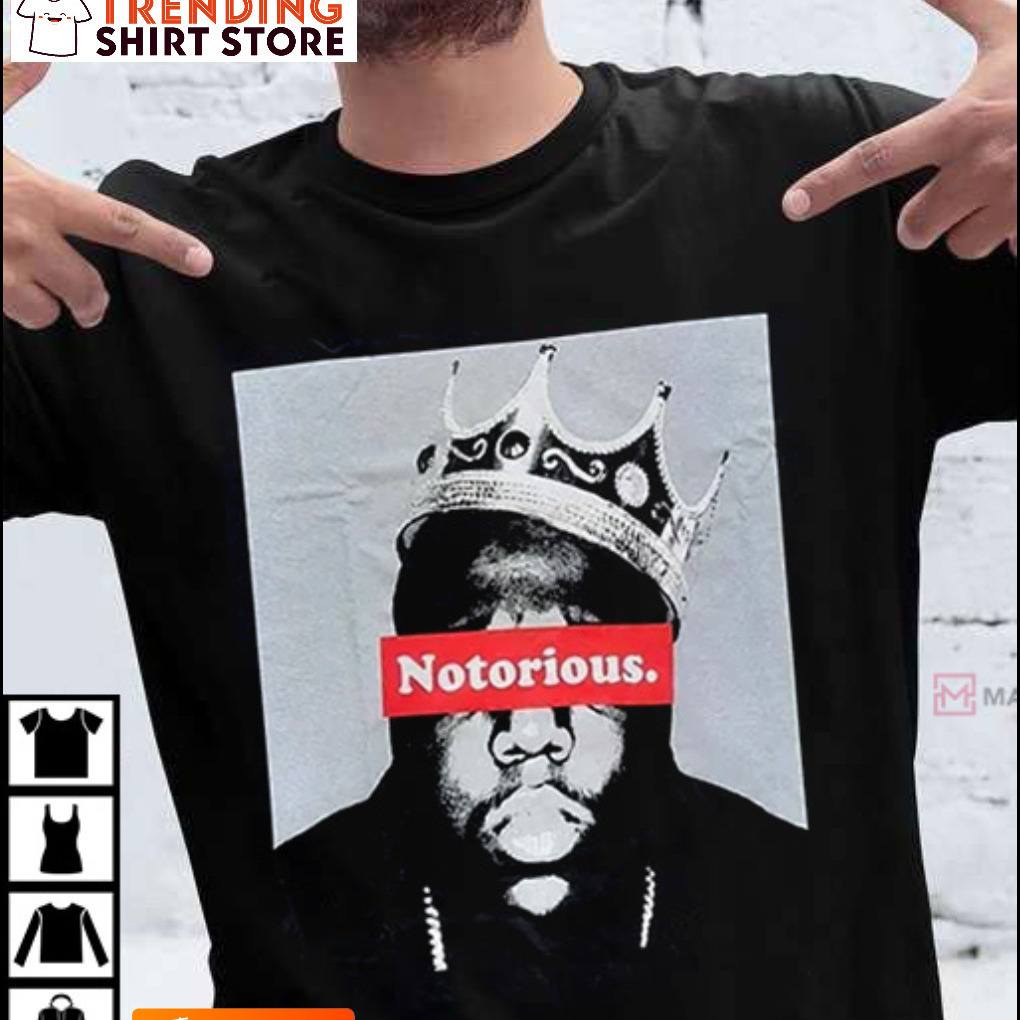 Notorious B.I.G. Biggie Smalls Adult T-Shirt Notorious B.I.G. Biggie Smalls Adult T-Shirt