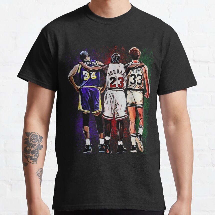 Bird, Jordan And Magic Johnson NBA legends T-Shirt