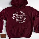 Thanksgiving Thankful Grateful Blessed Hoodie Thanksgiving Thankful Grateful Blessed Hoodie