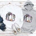 Colorful Pumpkin Thanksgiving Hoodie Colorful Pumpkin Thanksgiving Hoodie