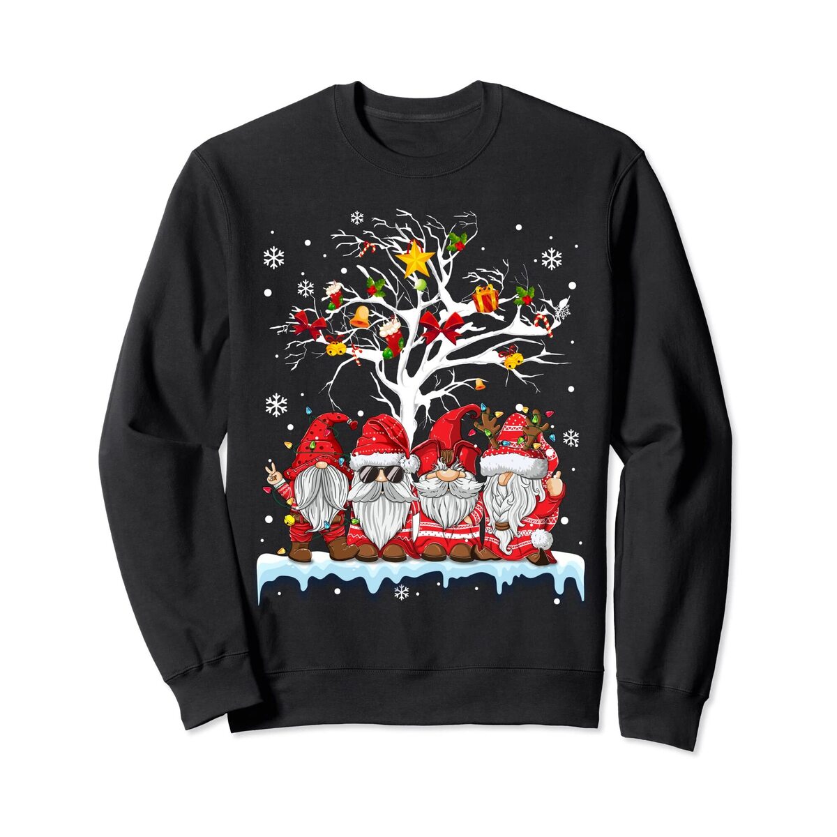 Gnomies In Red Gnome Christmas Sweatshirt