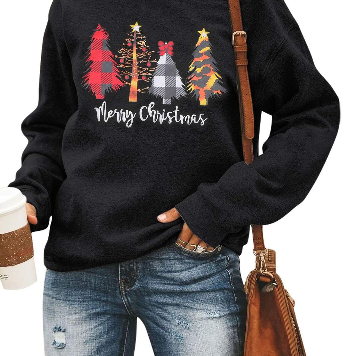 Merry Christmas Tree Sweatshirt Merry Christmas Tree Sweatshirt