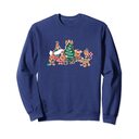 Disney Mickey Minnie Christmas Tree Sweatshirt