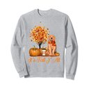 Thanksgiving It's Fall Y'all Golden Retriever Dog Sweatshirt